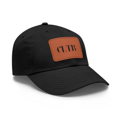 LOGOTYPE CLTR V5 - Dad Hat with Leather Patch (Rectangle)