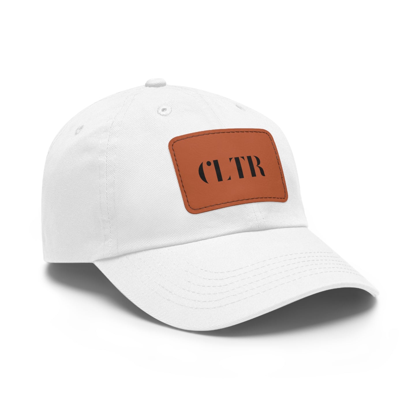 LOGOTYPE CLTR V5 - Dad Hat with Leather Patch (Rectangle)