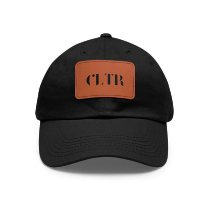 LOGOTYPE CLTR V5 - Dad Hat with Leather Patch (Rectangle)