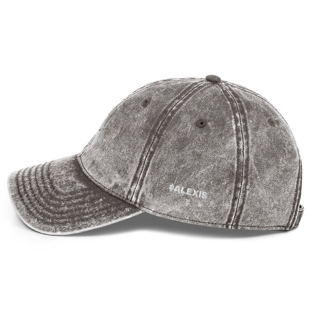 $ALEXIS LOGO - Vintage Cotton Twill Cap