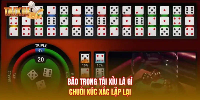 Bão trong tài xỉu là gì, chuỗi xúc xắc lặp lại