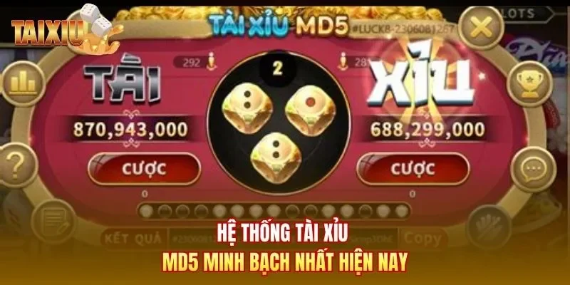 Hệ thống tài xỉu MD5 minh bạch nhất hiện nay