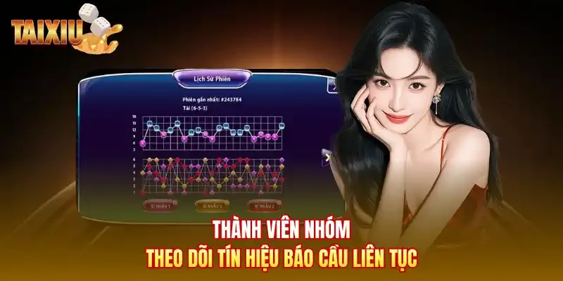 Thành viên nhóm theo dõi tín hiệu báo cầu liên tục